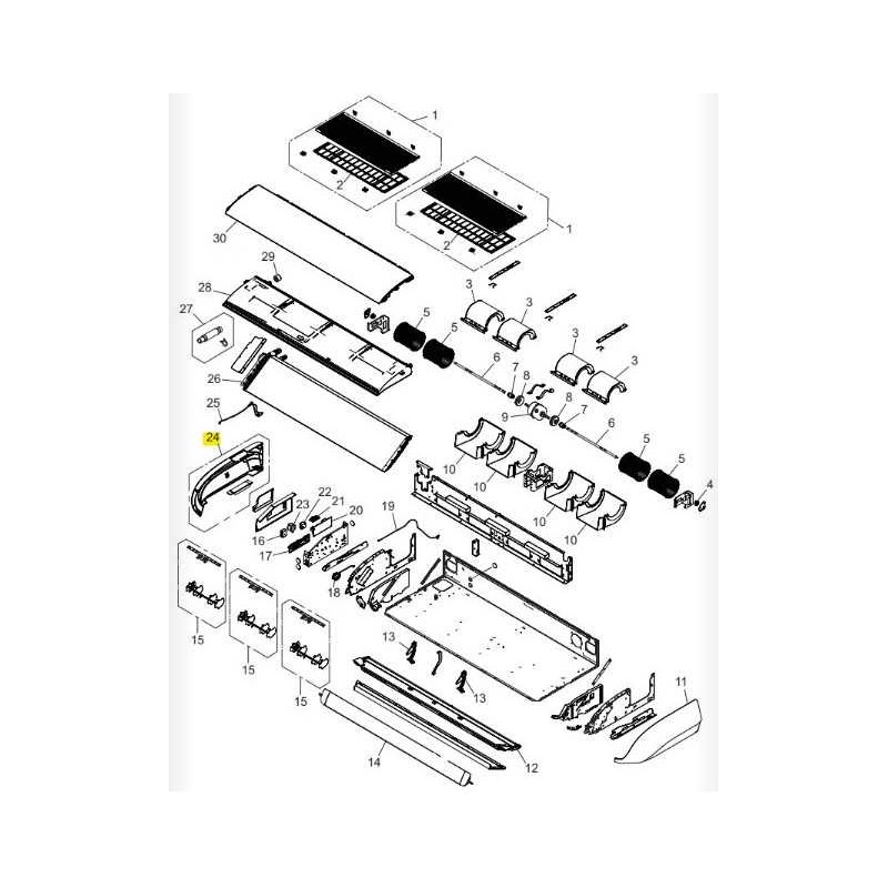 FUJITSU K9711870636 aka 9711870636 CONTROLLER PCB ASSY K20CK-2219HSE-C1 Replaced by 9711870872