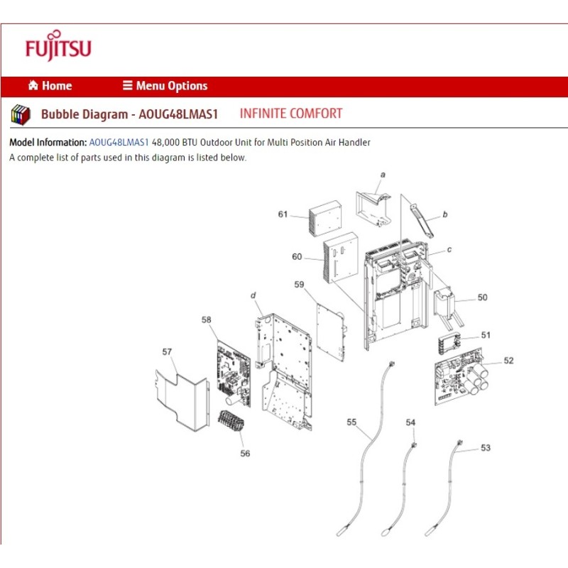 FUJITSU K9900565046 THERMISTOR OUT TEMP HY 36/45 ED2E103AR-13E052 TP