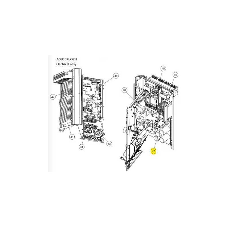 FUJITSU K9712996601 aka 9712996601 IPM PCB K09CQ-2403HUE-TR1-SV