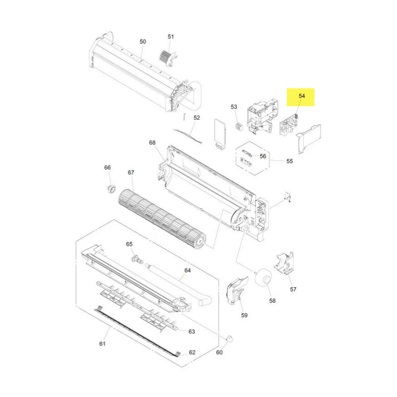 FUJITSU K9712493131 aka 9712493131 CONTROLLER PCB ASSY K23AL-2400HSE-C1 A2L