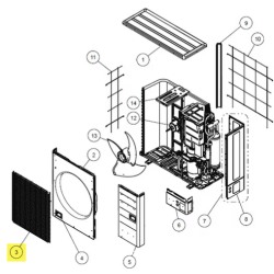 FUJITSU K9379399012 aka 9379399012 FAN GUARD AOHFI DW