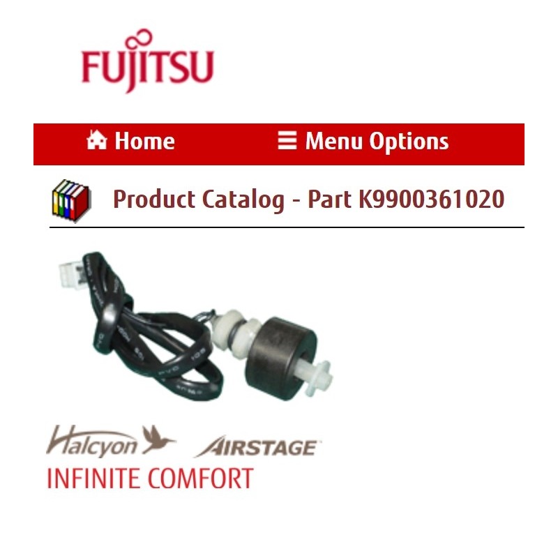 FUJITSU K9900361020 aka 9900361020 FLOAT SWITCH AUU YKG(R)-6KG-2