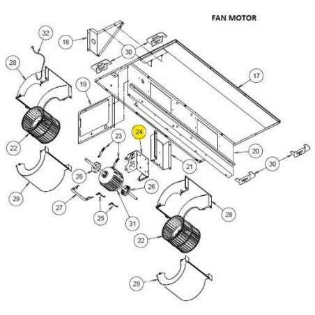 FUJITSU K9374281015 aka 9374281015 MOUNT MOTOR ARUM24~36 VII
