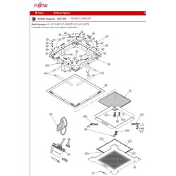FUJITSU K9362758017 aka 9362758017 PANEL FRAME AUU DW PLASTIC