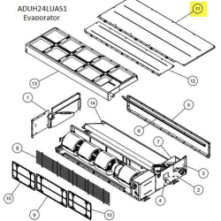 FUJITSU K9380604013 aka 9380604013 MAIN PANEL(4FAN) CL48 SGCC Z NC X Z08 T0 6