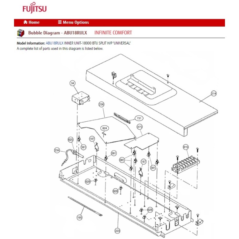 FUJITSU K0600239534 FUSE 3.15A 250V AB/AUU 3.15A 250V H1 MT3 20mm PIGTAIL FUSE AWU24CXQ/RXQ