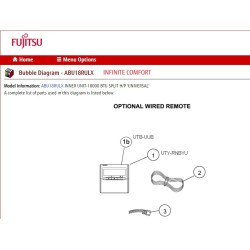 FUJITSU K9372714010 aka 9372714010 WIRE REMOTE AUU PAC UL1015 3P AWG22 L30ft AR-3TA