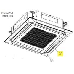 FUJITSU K9381690114 aka 9381690114 INTAKE GRILLE ASSY VAB Airstage Logo