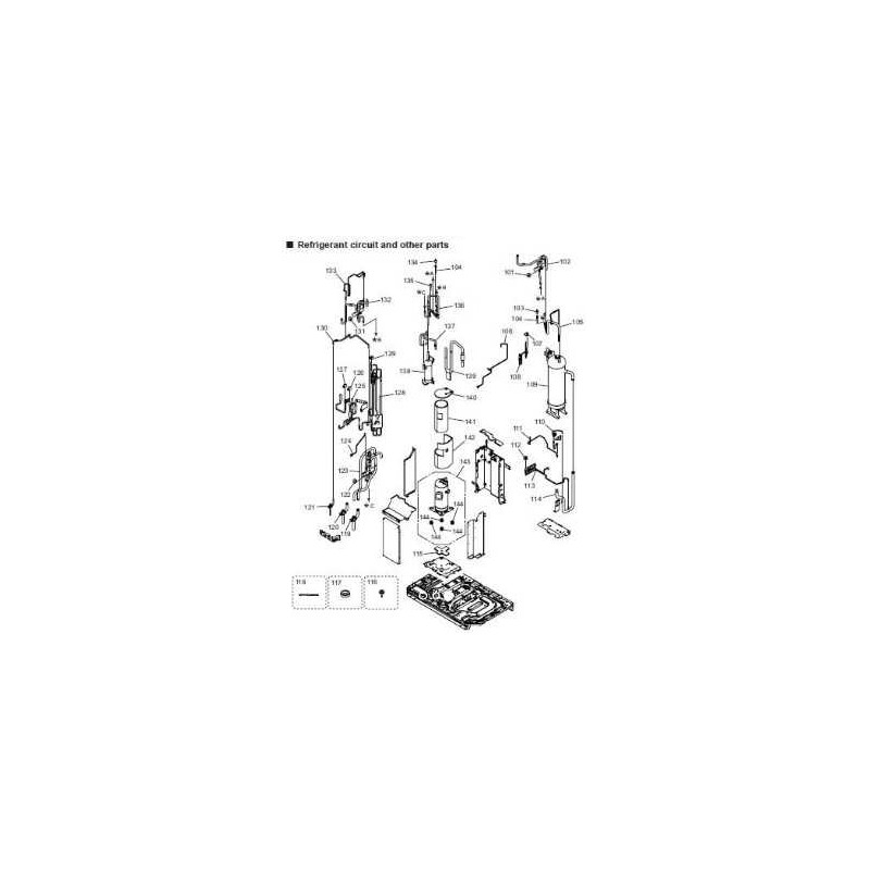 FUJITSU K9901083013 aka 9901083013 THERMISTOR ASSY (TH8: HEAT EXCHANGER 2 GAS) (TH10: HEAT EXCHANGER 2 LIQUID)