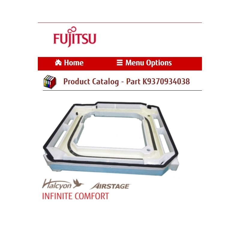 FUJITSU K9370934038 DRAIN PAN ASSY AUU DW STYROFOAM LB05