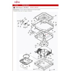 FUJITSU K9601558026 MOTOR AC INDUCT AUU MFA-24RPT FGA