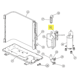 FUJITSU K9317890021 aka 9317890021 VALVE 4 WAY W/PIPE DW
