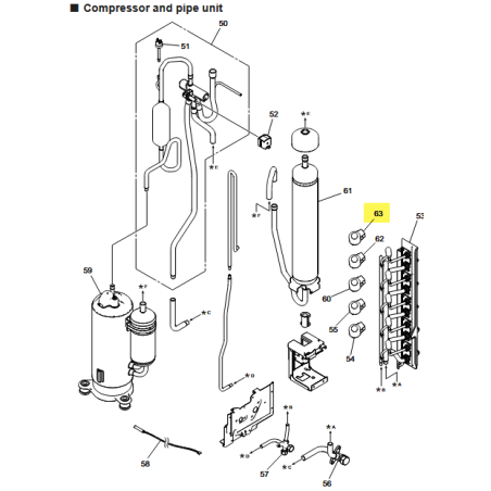 FUJITSU K9970186080 aka 9970186080 COIL EXPANSION VALVE CAM MD12KG 359 L 1400 A2L