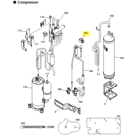 FUJITSU K9970173004 aka 9970173004 COIL EXPANSION VALVE PQ M10012 000020 L 85