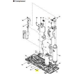 FUJITSU K9901076046 aka 9901076046 HEATER BELT COMPRESSOR VAB MATCHWELL 230V 21W L 1340