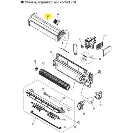 FUJISTU K9383735547 aka 9383735547 Evaporator total assy (09 model)