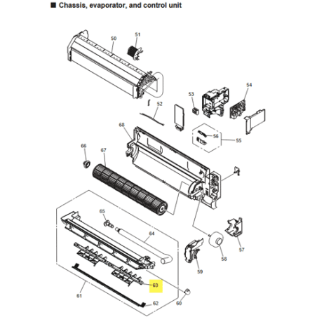 FUJITSU K9388935003 aka 9388935003 Vertical louver