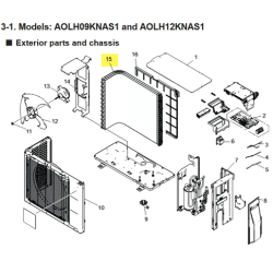 FUJITSU K9389817018 aka 9389817018 Heat exchanger unit (12 model)
