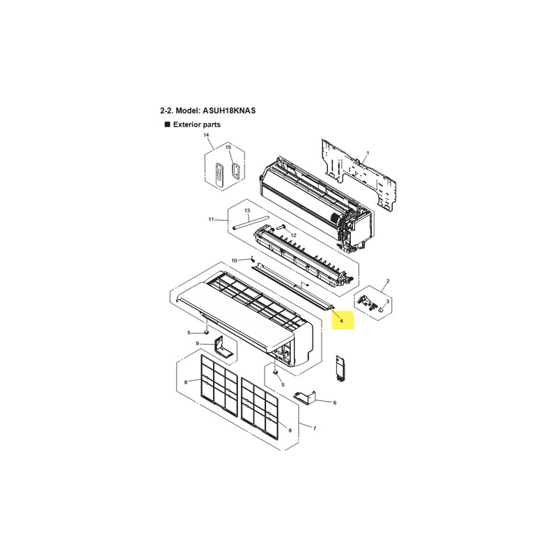 FUJITSU K9387479058 aka 9387479058 LOUVER ASSY UP DOWN A2L