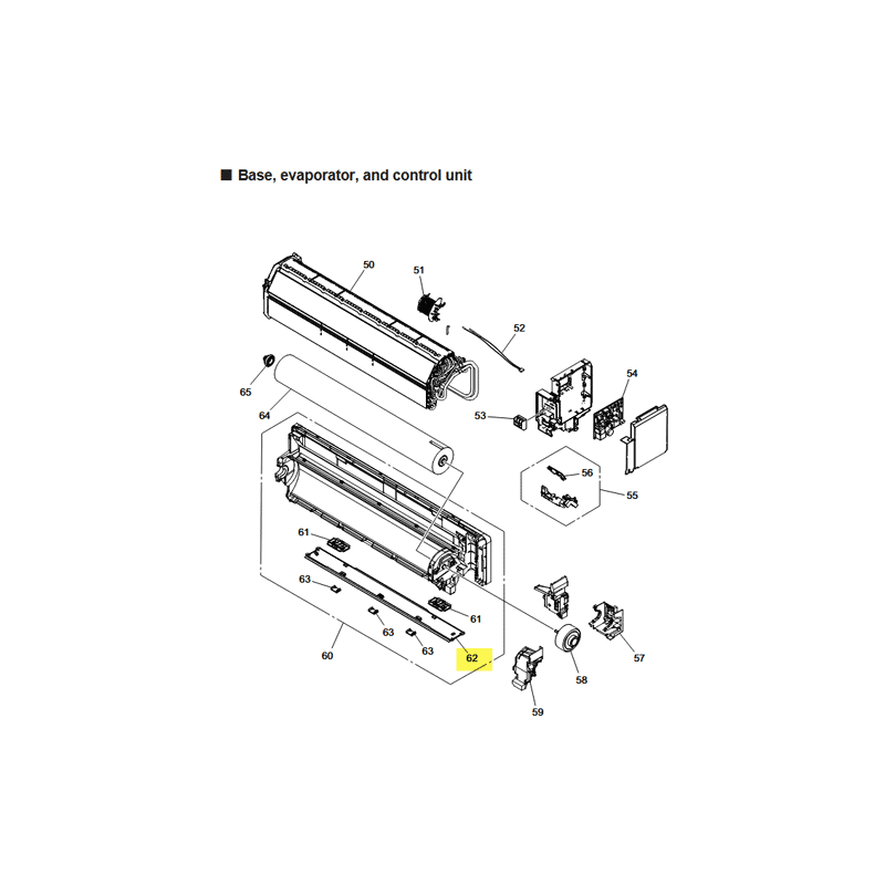 FUJITSU K9388149004 aka 9388149004 UNDER COVER CENTER ABS 10N08 WHITE A2L