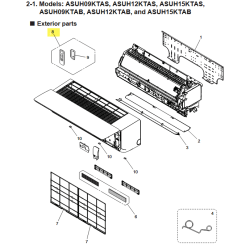FUJITSU K9361885011 aka 9361885011 REMOTE TA AR-RRG1U-B (Remote + Holder) A2L