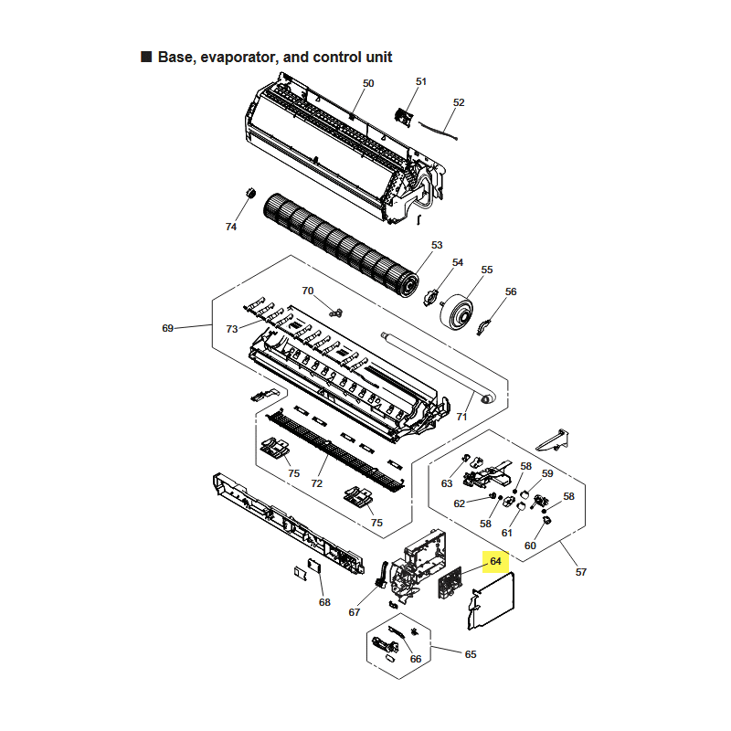 FUJITSU K9712386112 aka 9712386112 CONTROLLER PCB K22PK-2405HSE-C1 A2L
