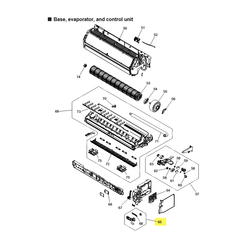 FUJITSU K9712392014 aka 9712392014 DISPLAY ASSY EZ-0231WHSE-D (Display board + Holder) A2L