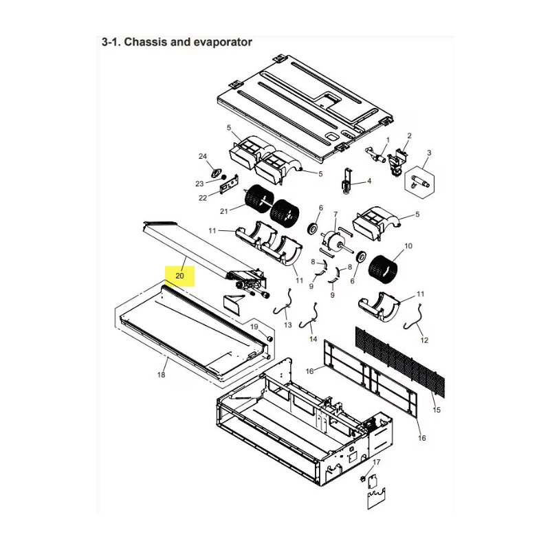 FUJITSU K9365066409 aka 9365066409 EVAPORATOR TA (SNAP) A2L