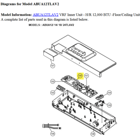 FUJITSU K9711039583 aka 9711039583 CONTROLLER PCB K17PD-1907HSE-C1 VAB