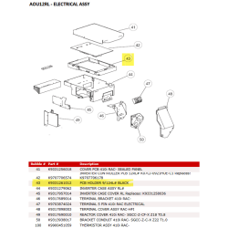 FUJITSU K9331261012 aka 9331261012 HOLDER PCB 9 12RL