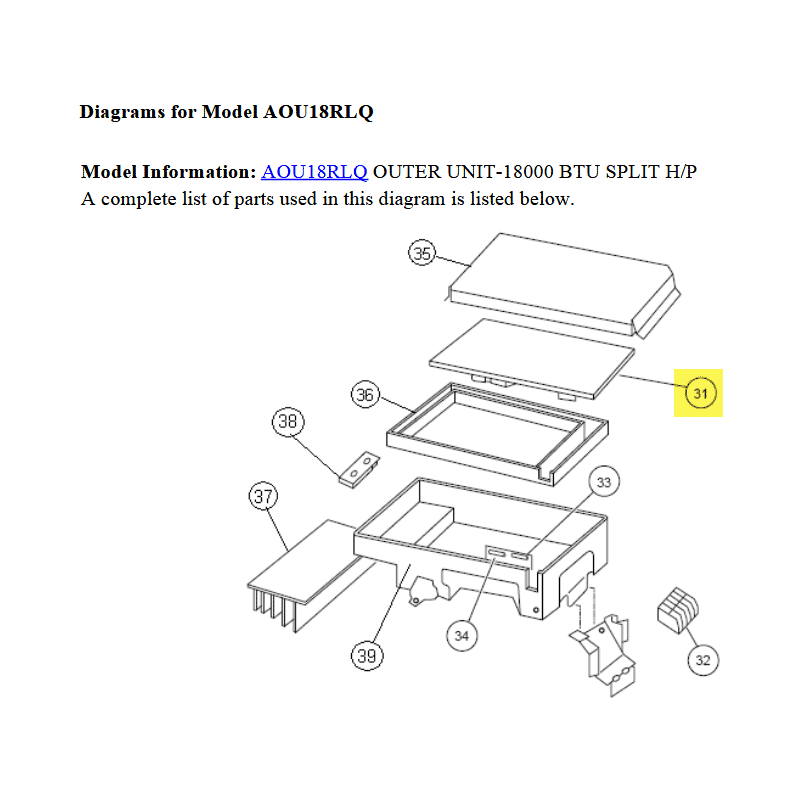 FUJITSU K9707039542 aka 9707039542 INVERTER CONTROL PCB K05CM-0601HUE-C1 18RLQ HY