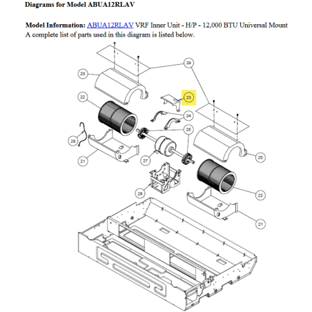 FUJITSU K9359282006 aka 9359282006 PROTECT MOTOR ABU18/24** HVII