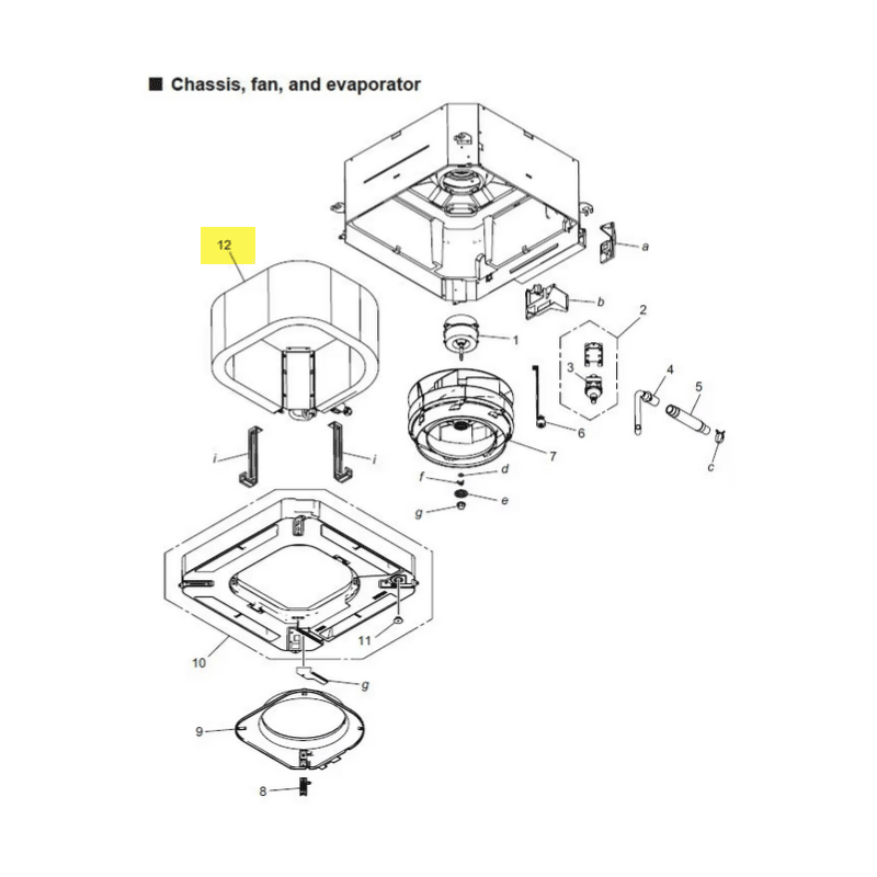 FUJITSU K9375720490 aka 9375720490 EVAPORATOR SA SERVICE A2LN