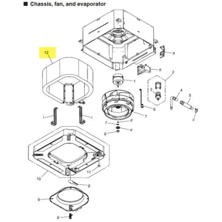 FUJITSU K9365066355 aka 9365066355 EVAPORATOR SA SERVICE A2L
