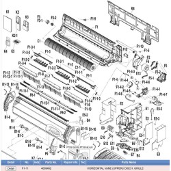 DAIKIN 4009462 HORIZONTAL VANE (UPPER)/ DISCH