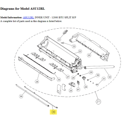 FUJITSU K9316573000 aka 9316573000 LOUVER Z 9/12RL