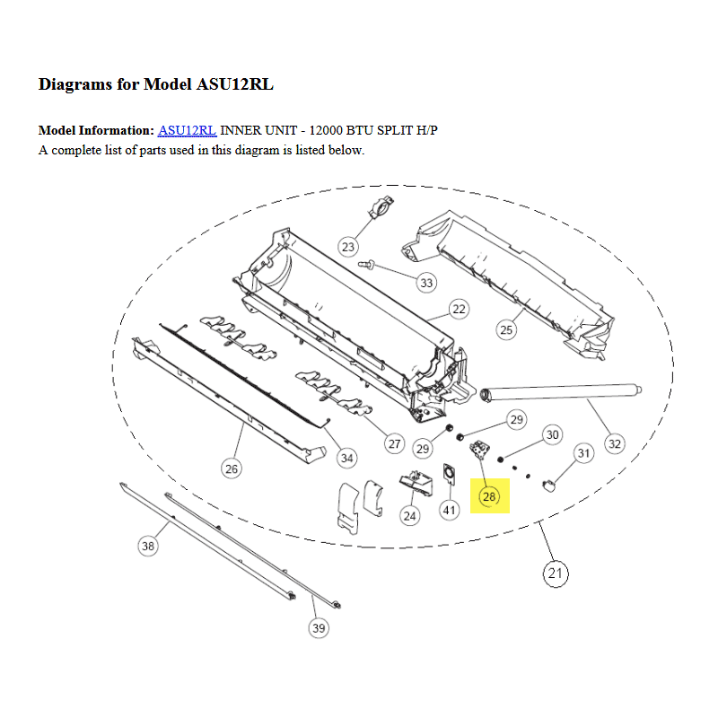 FUJITSU K9316575004 aka 9316575004 HOLDER LOUVER GEAR RL