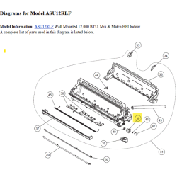 FUJITSU K9317669016 aka 9317669016 GEAR HOLDER LOUVER HFI