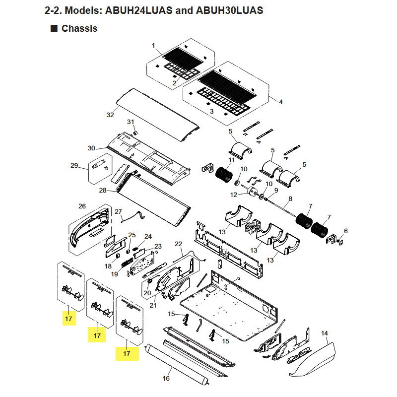 FUJITSU K9383385001 aka 9383385001 BASE LOUVER J404 HIPS