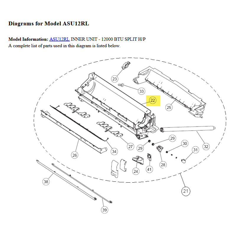 FUJITSU K9316563001 aka 9316563001 CASING ASSY 9/12RL DW