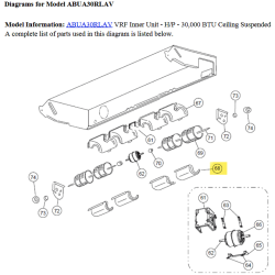 FUJITSU K9359705000 aka 9359705000 COVER CASING ABU** HVAB