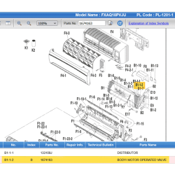 DAIKIN 1674163 BODY. MOTORIZED VALVE