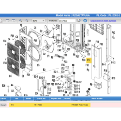 DAIKIN 151769J FRONT PLATE