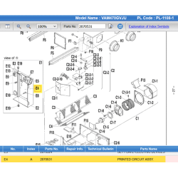 DAIKIN 2070531 PRINTED CIRCUIT ASSY.
