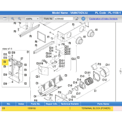 DAIKIN 135918J TERMINAL BLOCK (POWER)
