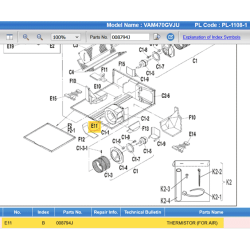 DAIKIN 008794J THERMISTOR (FOR AIR)