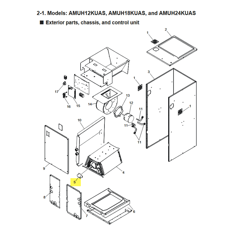 FUJITSU R87FJS064 RDS SENSOR COVER AMUH & ARUX A2L