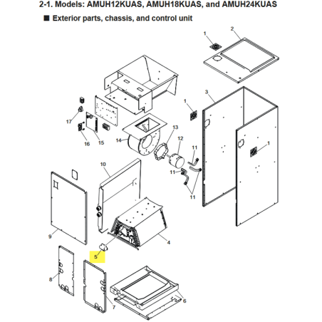 FUJITSU R87FJS064 RDS SENSOR COVER AMUH & ARUX A2L