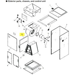 FUJITSU R86EB0222F HORIZONTAL PLASTIC PAN AMUH & ARUX A2L