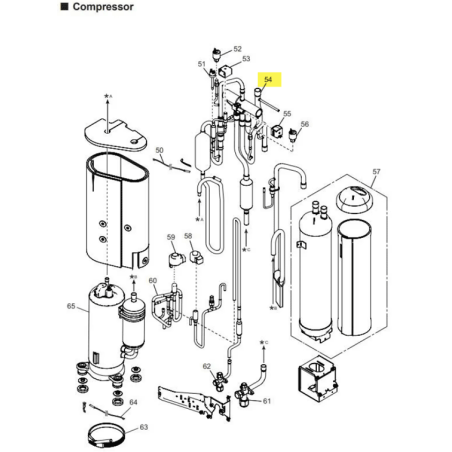 FUJITSU K9374425785 aka 9374425785 VALVE 4-WAY ASSY BRAZING A2L